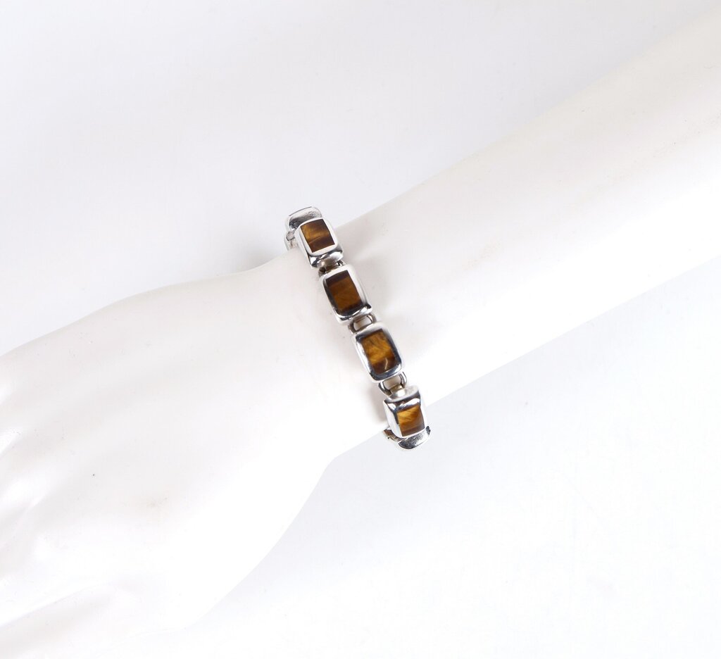 Sterling and Tiger Eye Bracelet