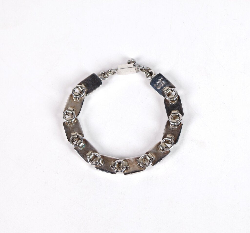 Sterling and Tiger Eye Bracelet