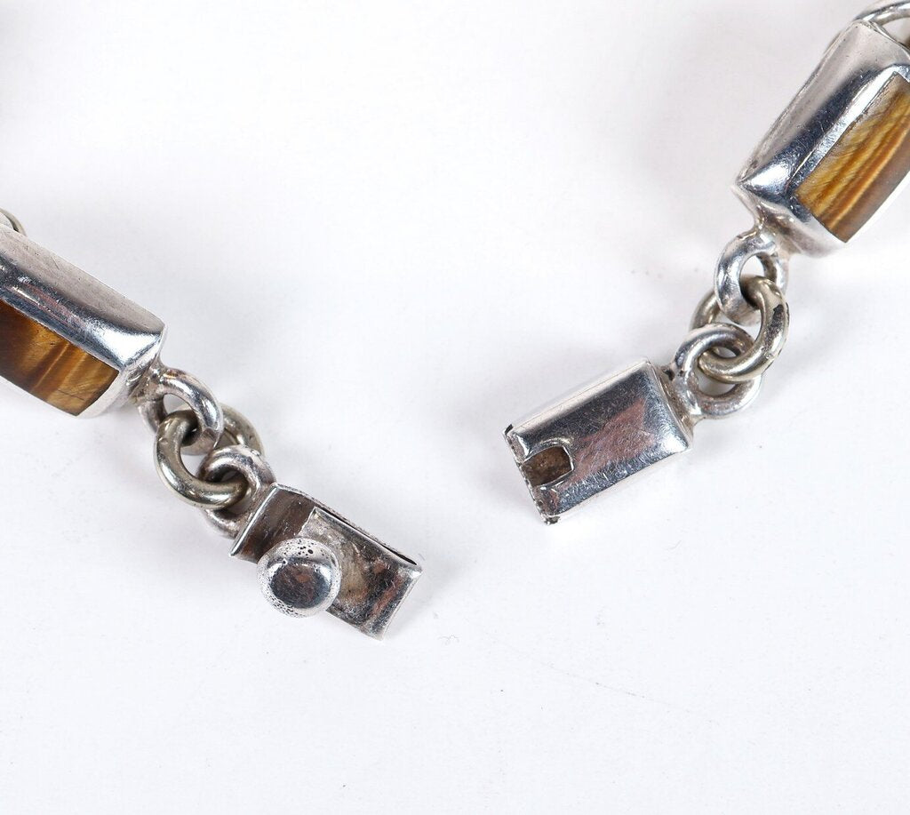 Sterling and Tiger Eye Bracelet