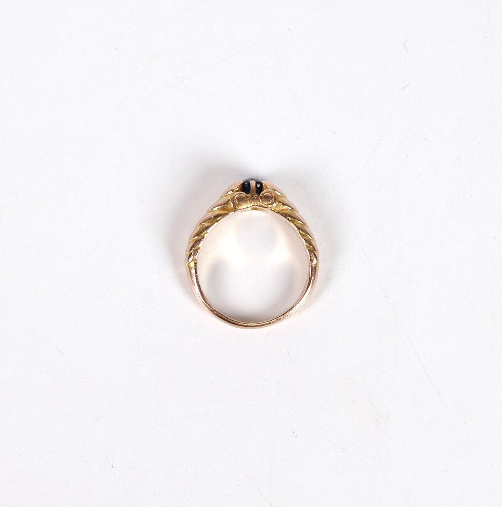 1890s Era 17/18K Gold and Sapphire Ring (5.75)