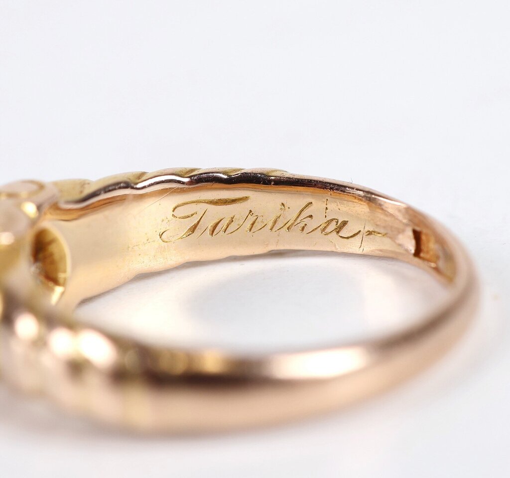 1890s Era 17/18K Gold and Sapphire Ring (5.75)