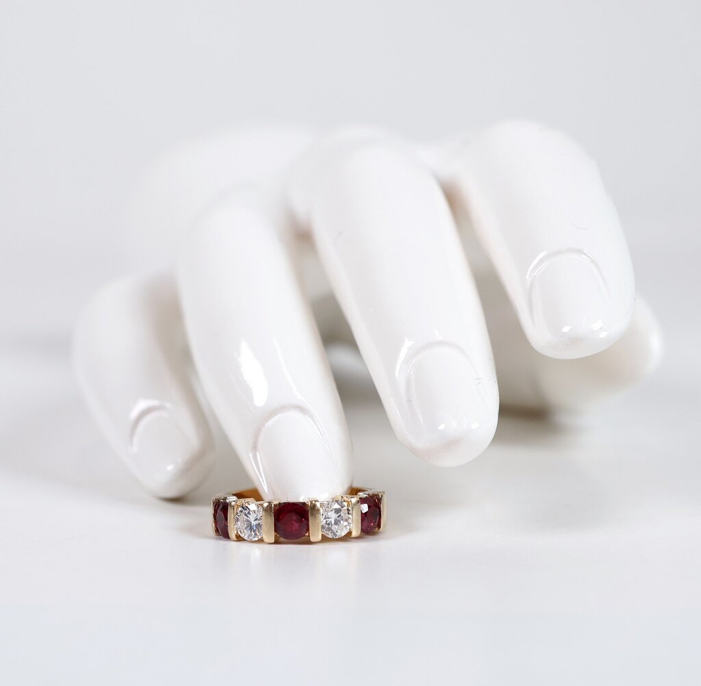 14K Diamond and Ruby Ring (4.75)