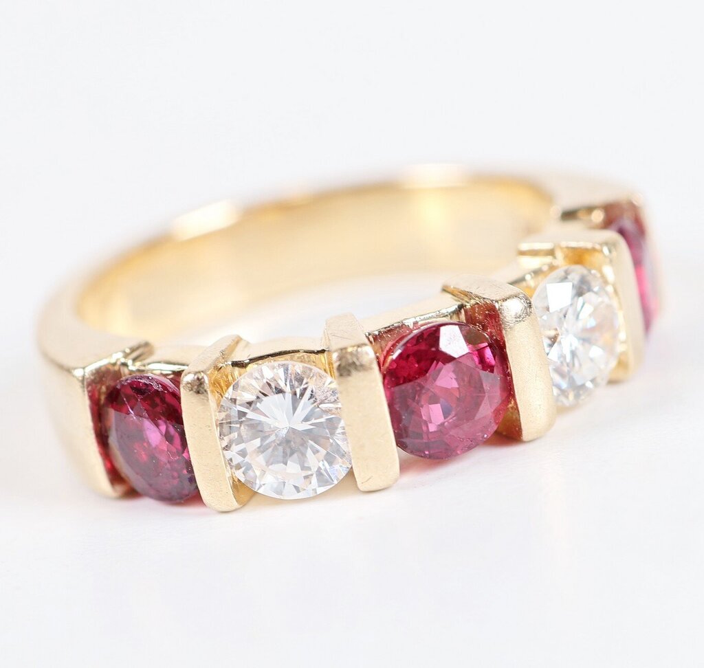 14K Diamond and Ruby Ring (4.75)