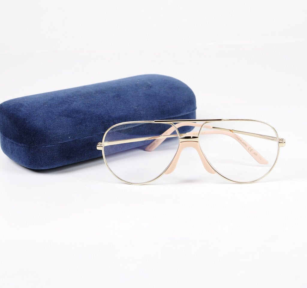 Pink and Gold Frame Blue Light Glasses