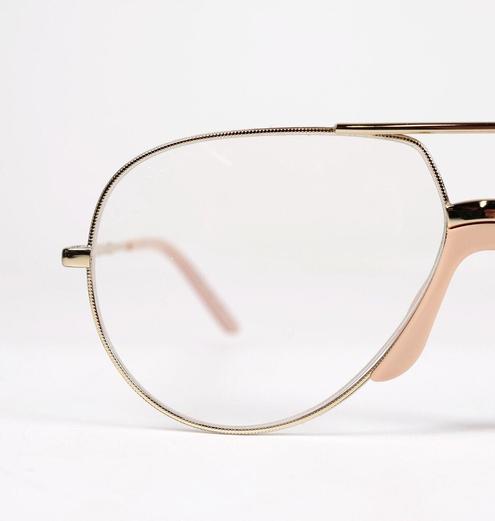 Pink and Gold Frame Blue Light Glasses