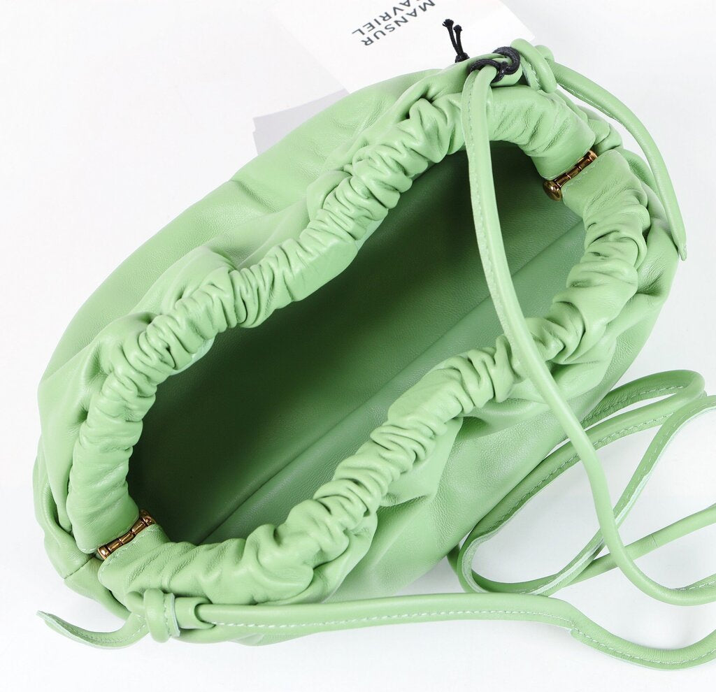 Green Mini Cloud Clutch