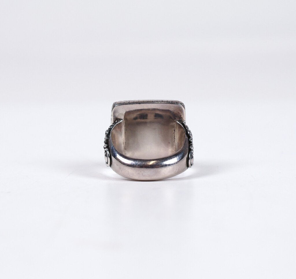 Sterling 18K and Amethyst Ring (5.5)