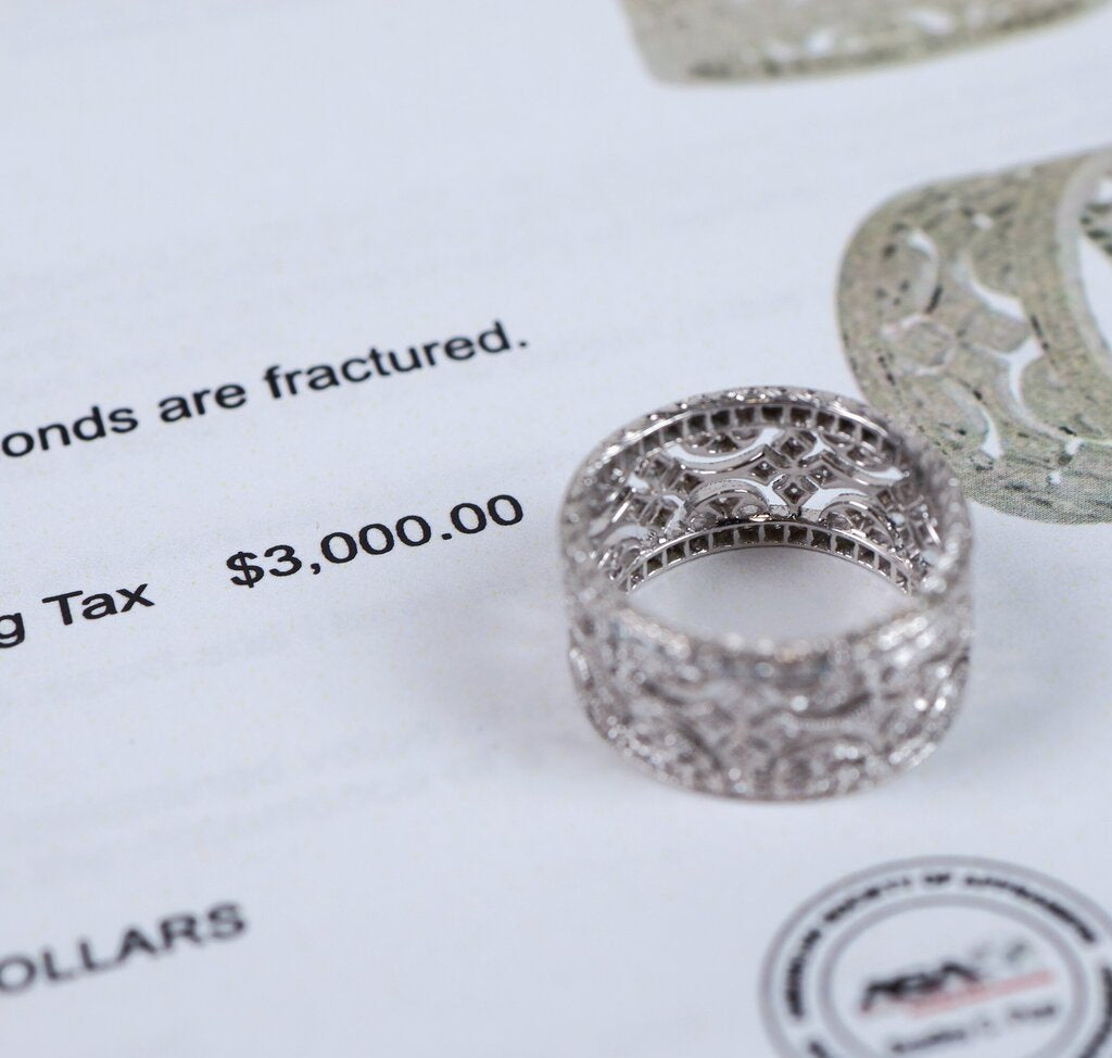18K Milgrain Filigree Ring (5.5)