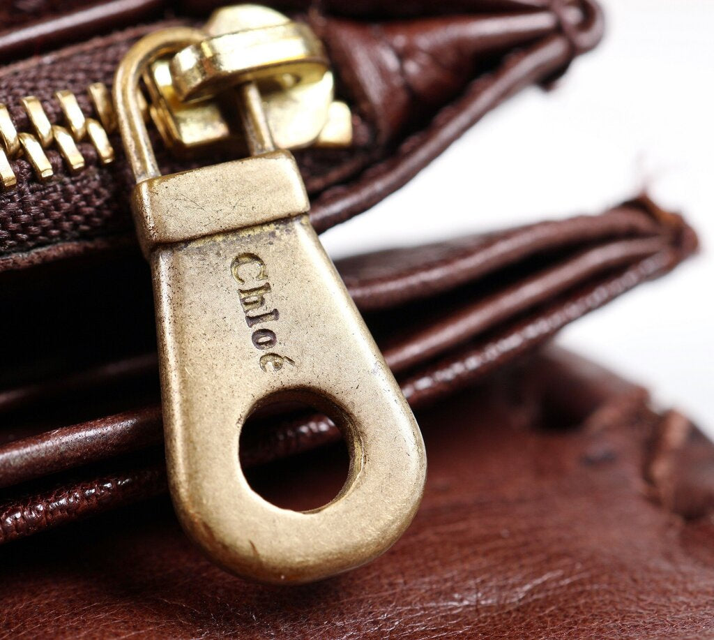 Brown Leather Whipstitch Wallet