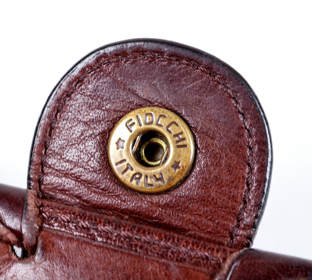 Brown Leather Whipstitch Wallet