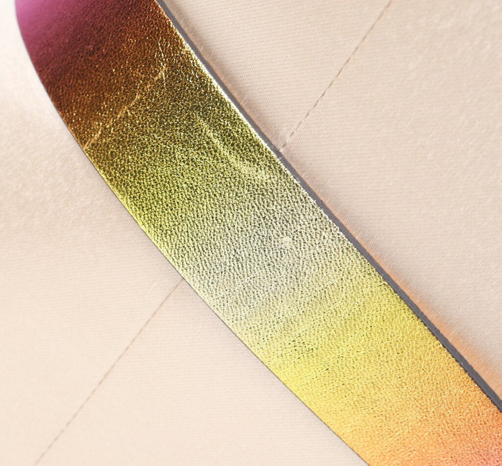 Pink and Yellow Metallic Belt (size S)