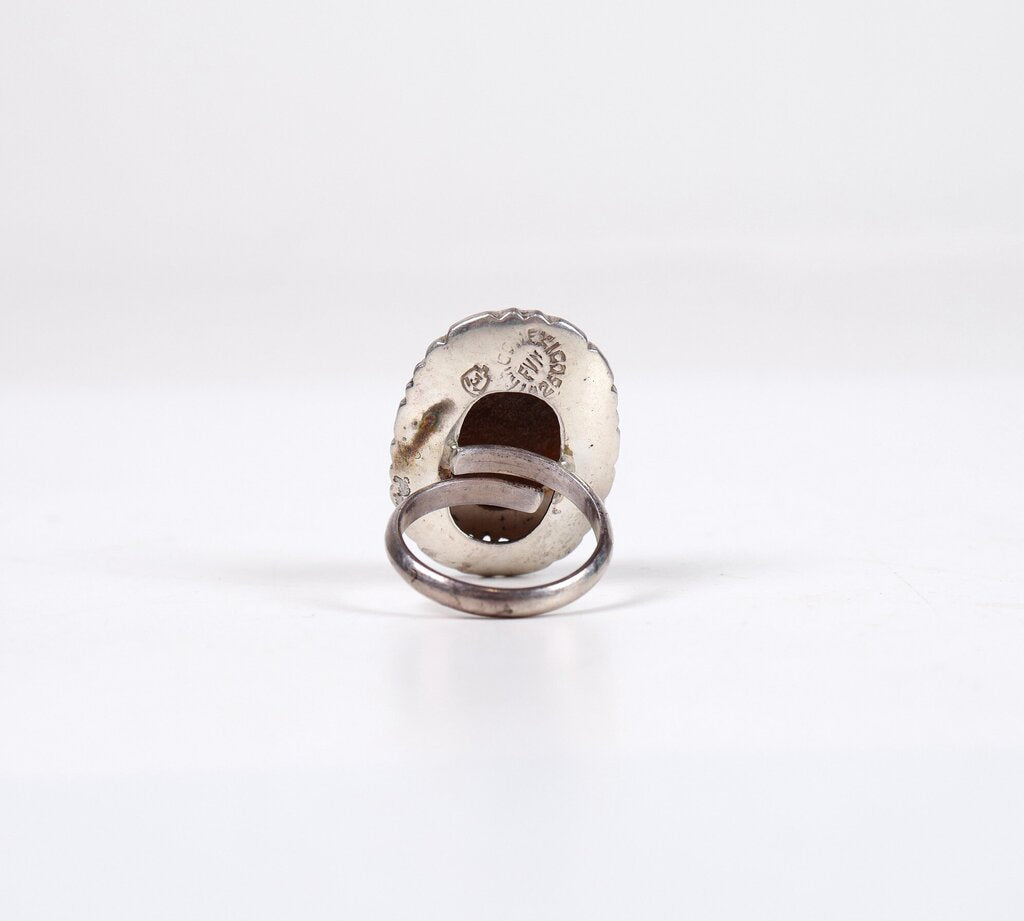 Sterling and Tiger Eye Ring (7.25)