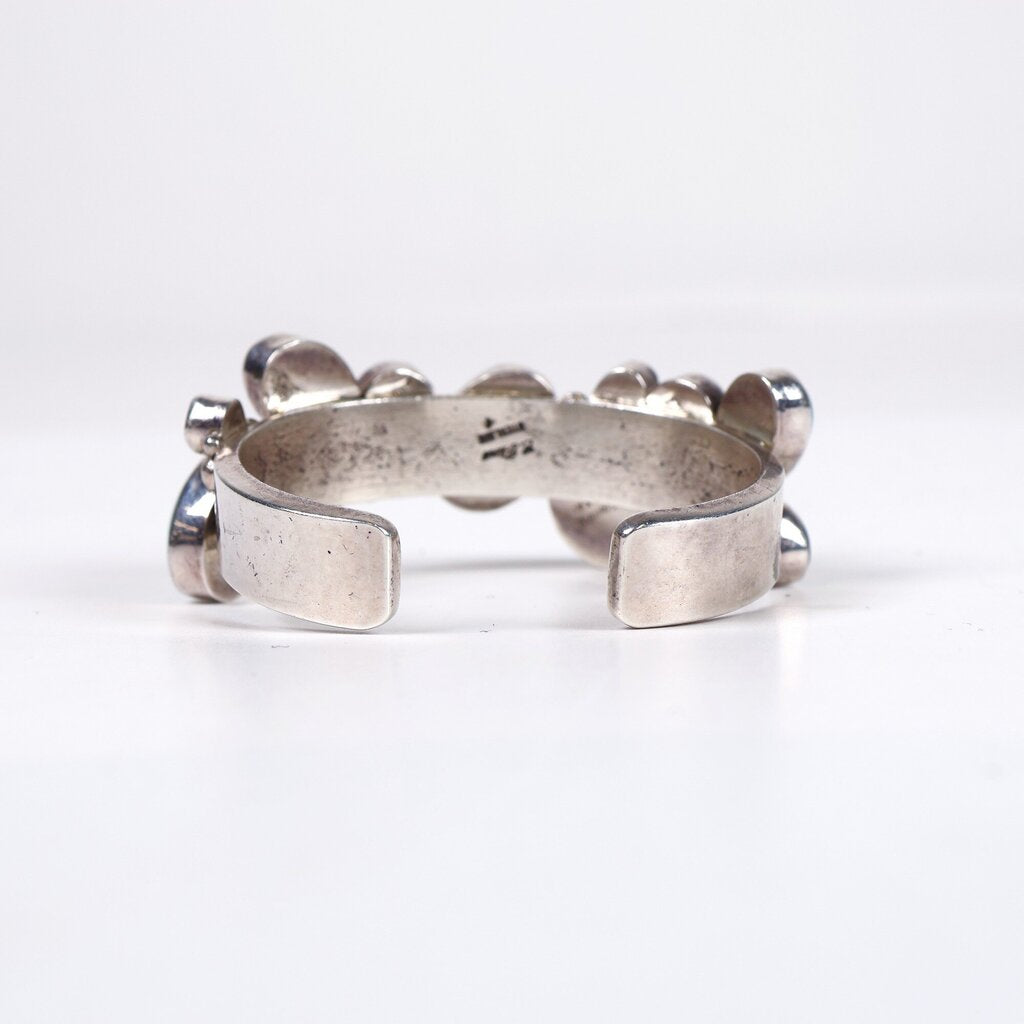 Sterling and Multi Stone Cuff
