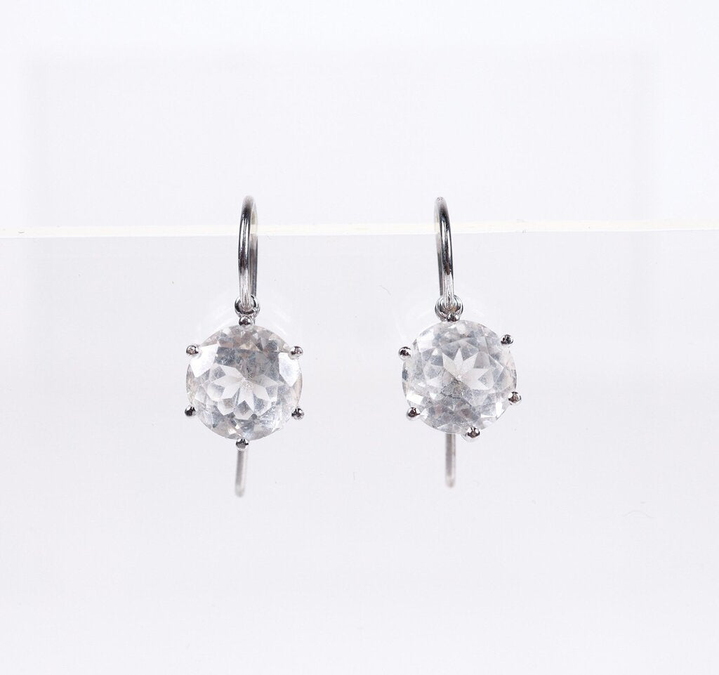 18K and Topaz Earrings