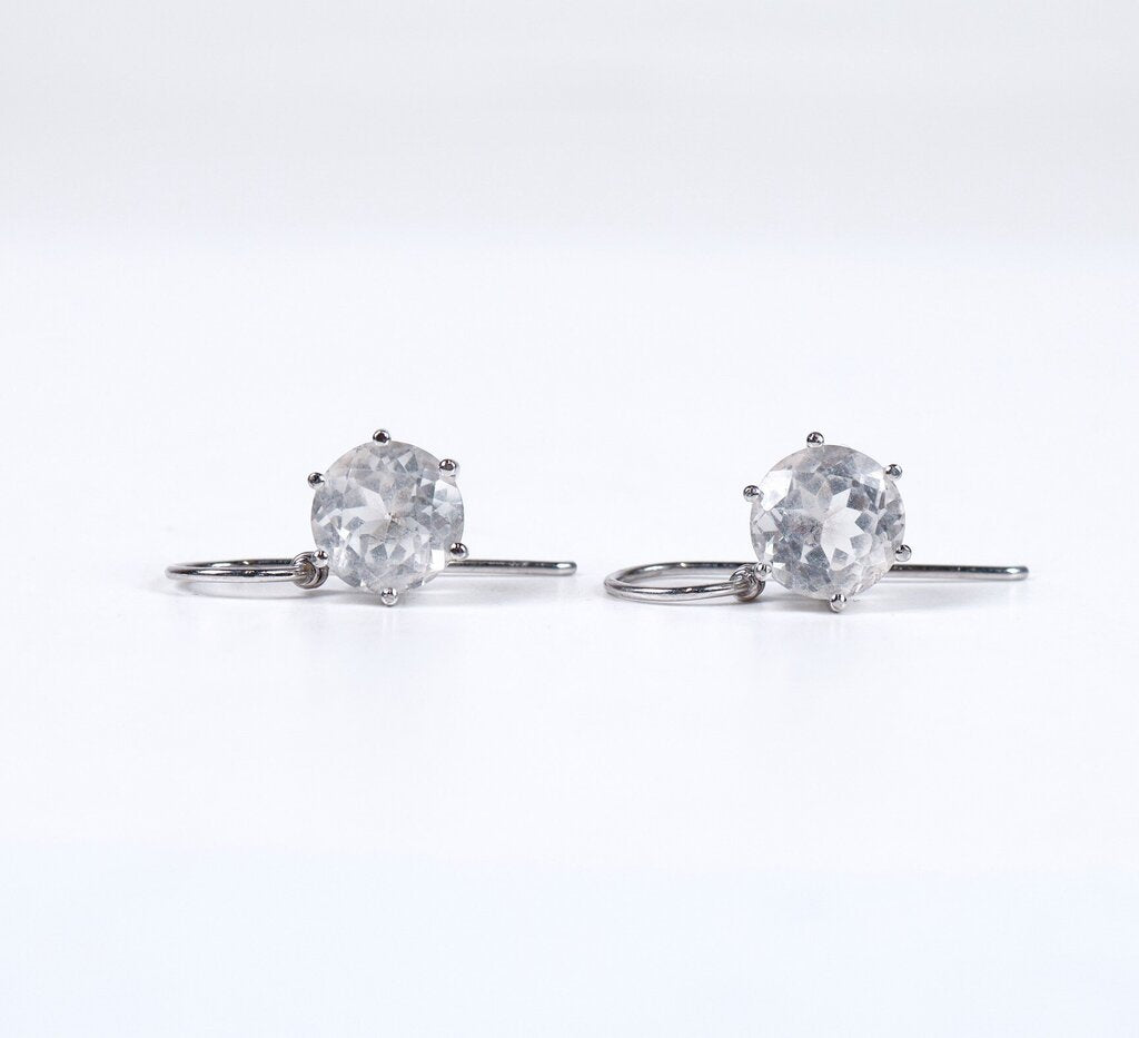18K and Topaz Earrings
