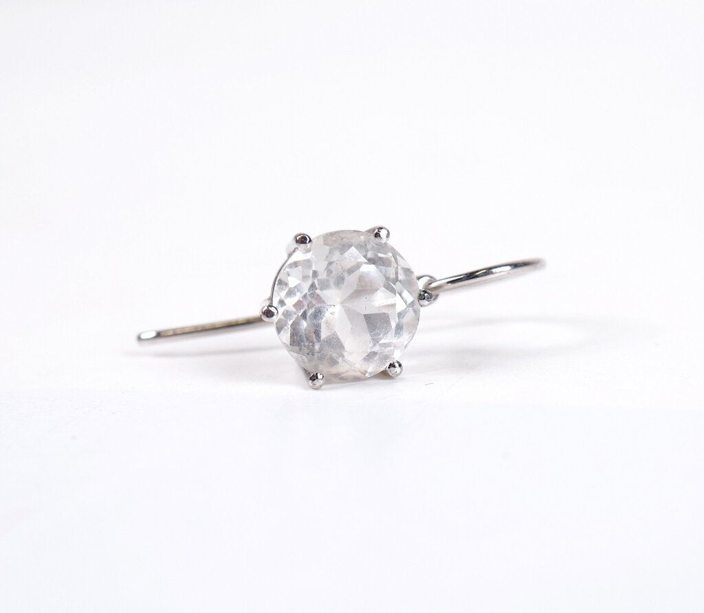 18K and Topaz Earrings