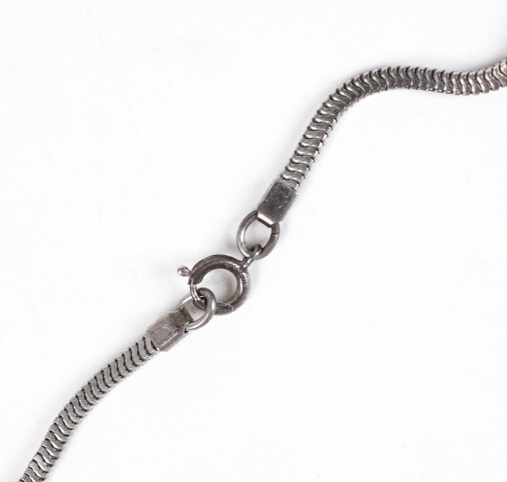 Sterling Curved Bar Pendant