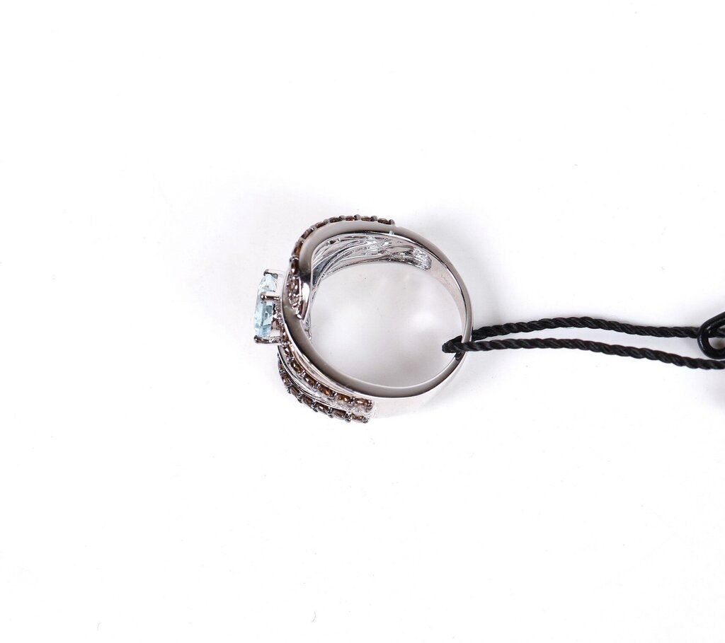 14K Aquamarine and Diamond Ring (7)