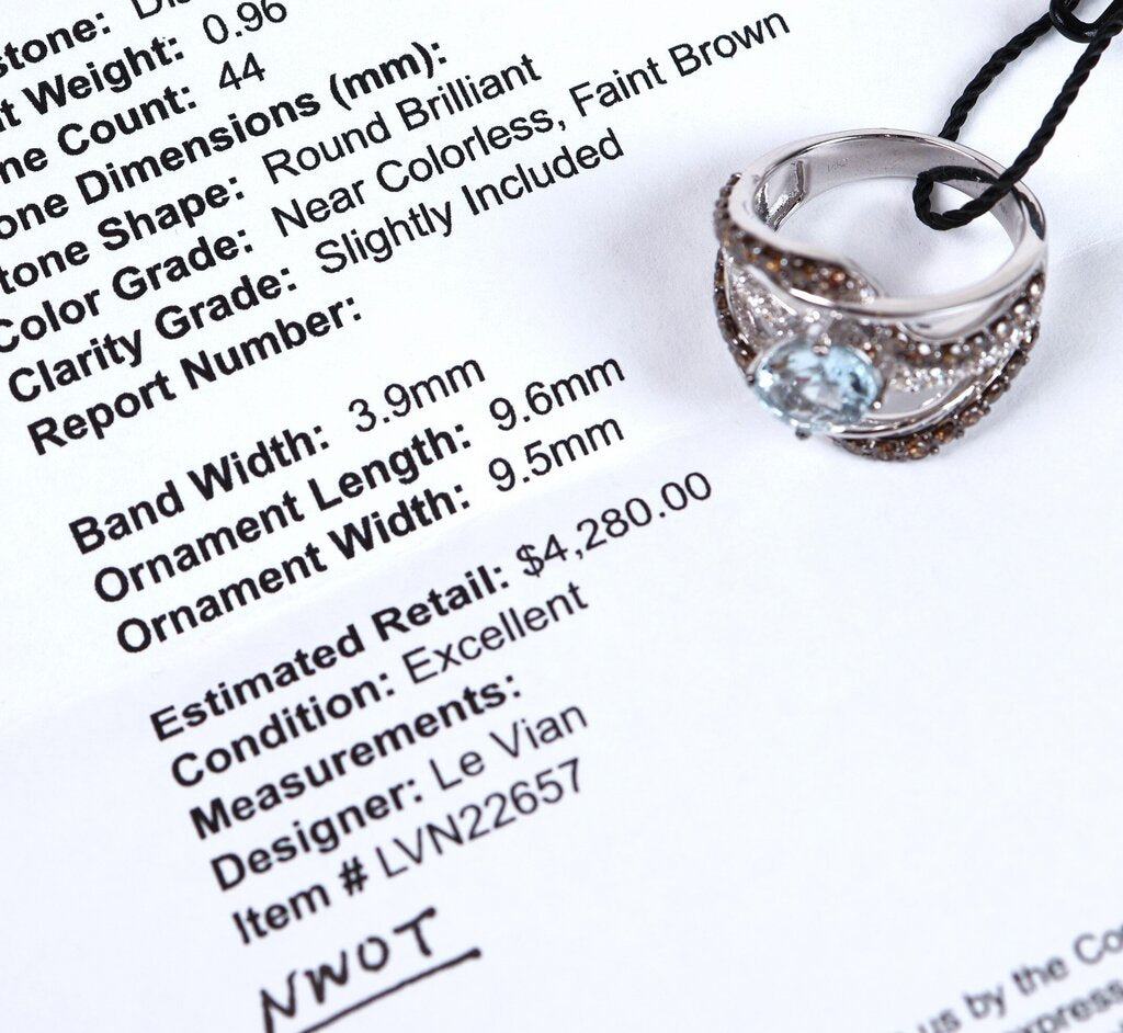 14K Aquamarine and Diamond Ring (7)