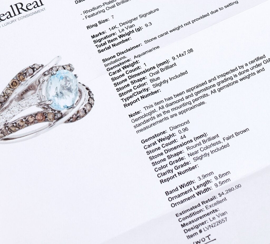 14K Aquamarine and Diamond Ring (7)