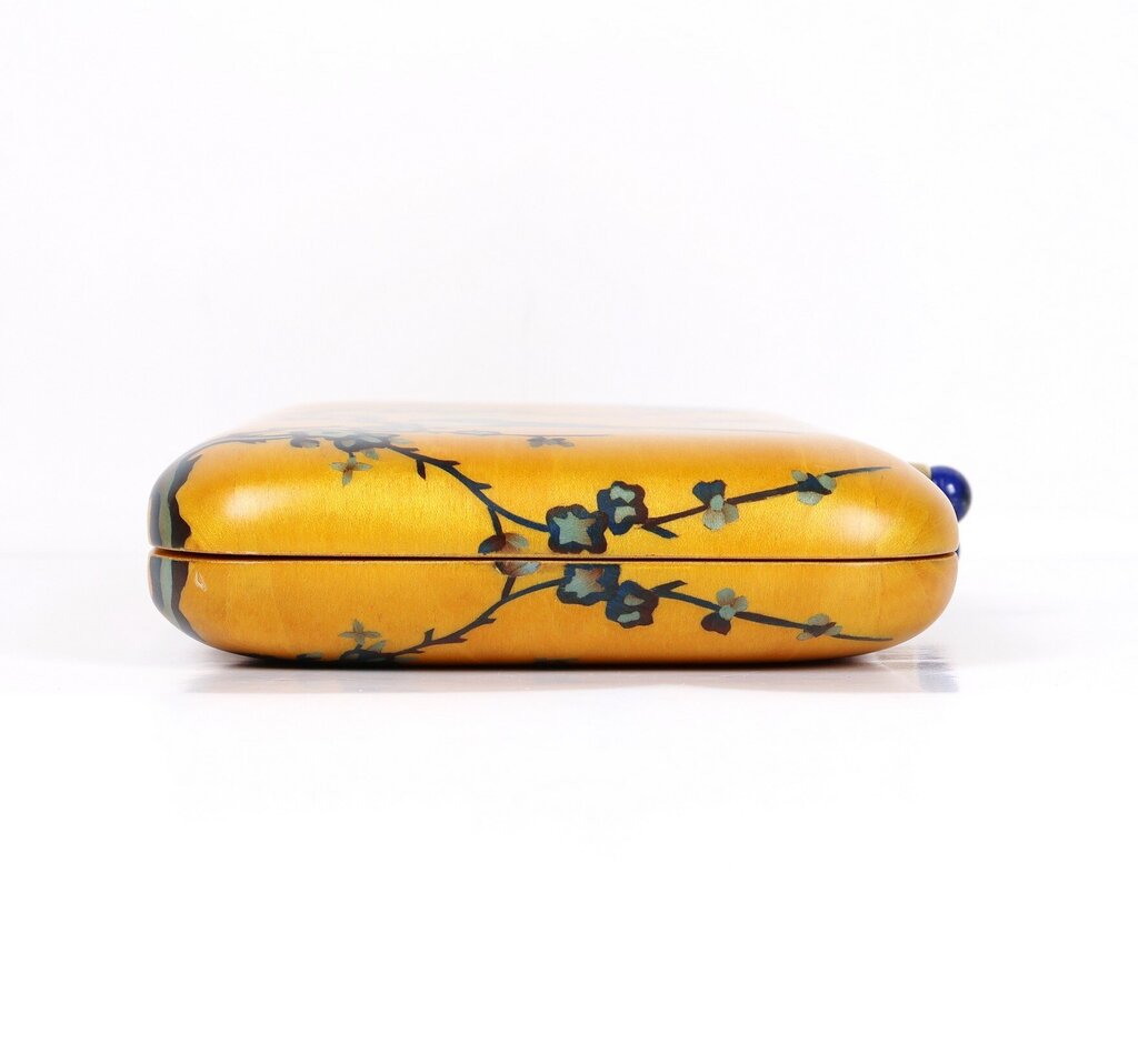 Birds and Branches Marquetry Clutch