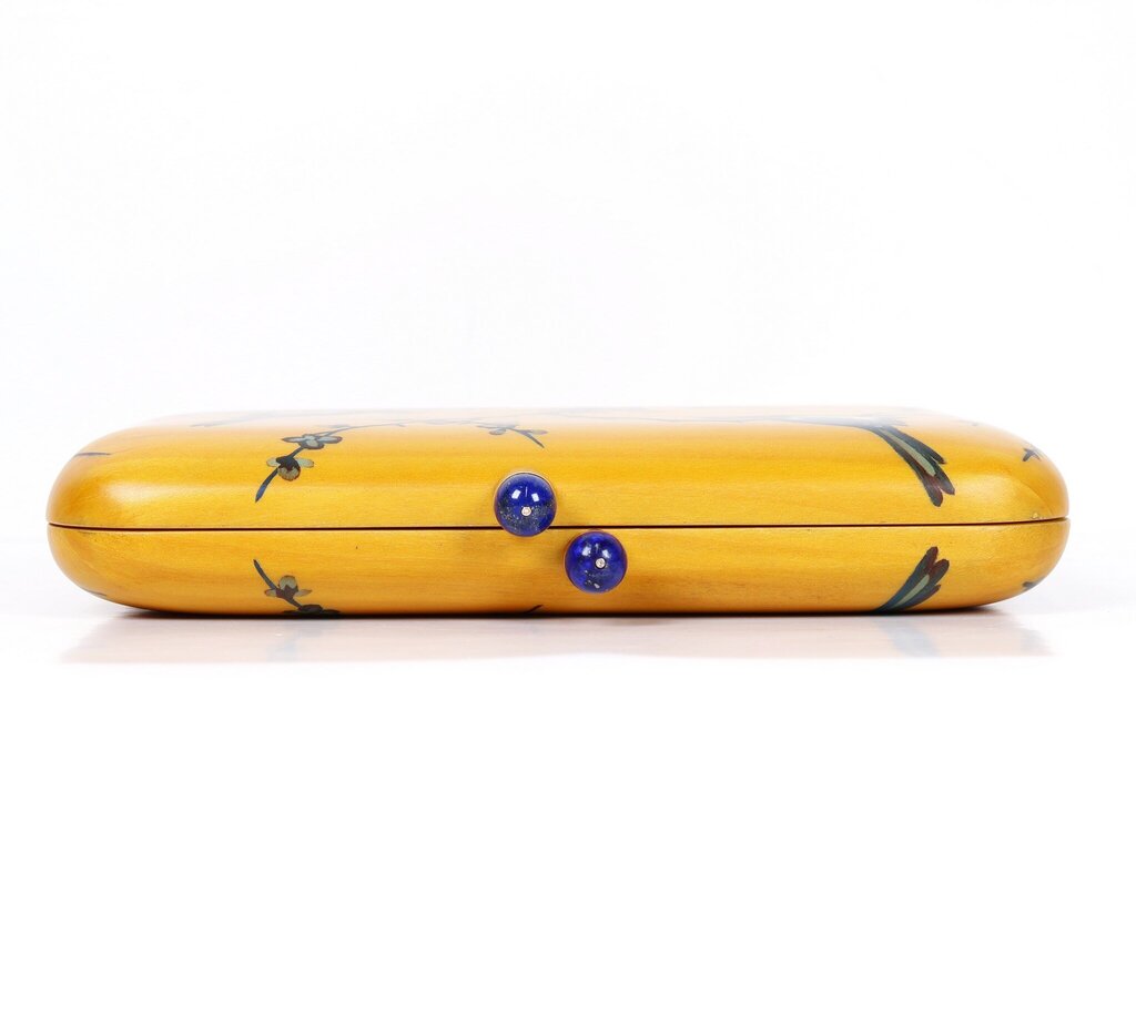 Birds and Branches Marquetry Clutch