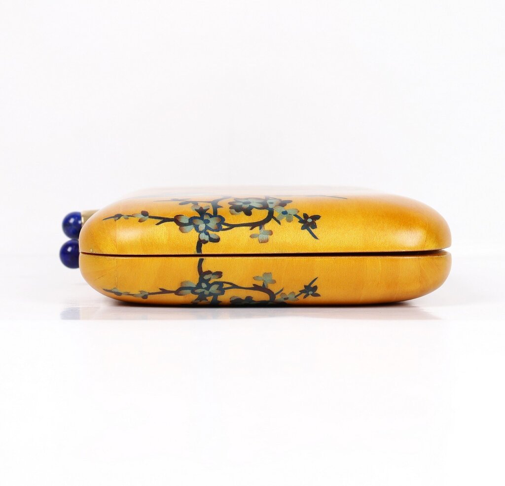 Birds and Branches Marquetry Clutch