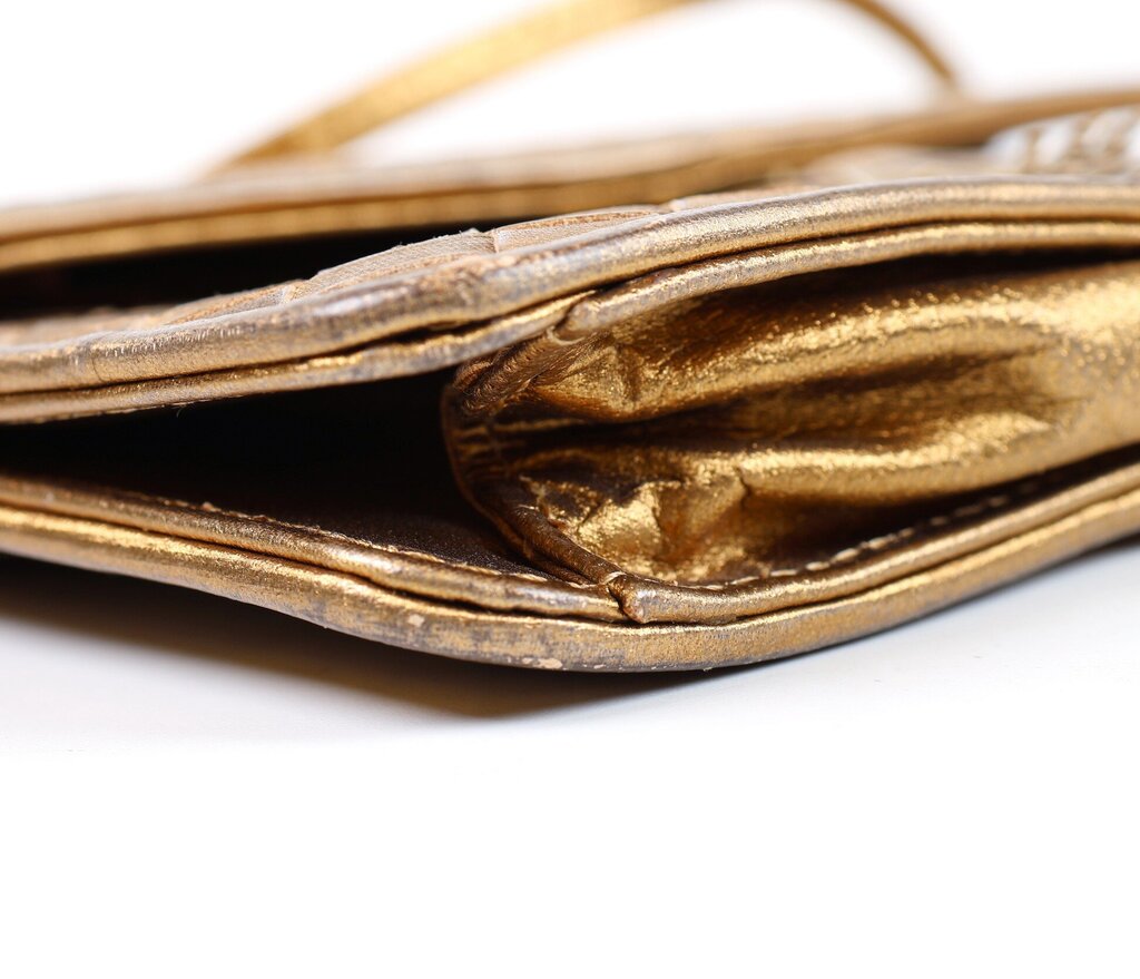 Gold Small Crossbody with Tassel