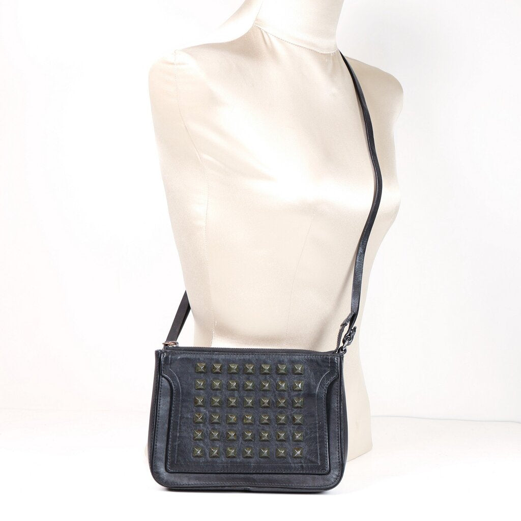 Black Studded Crossbody Bag