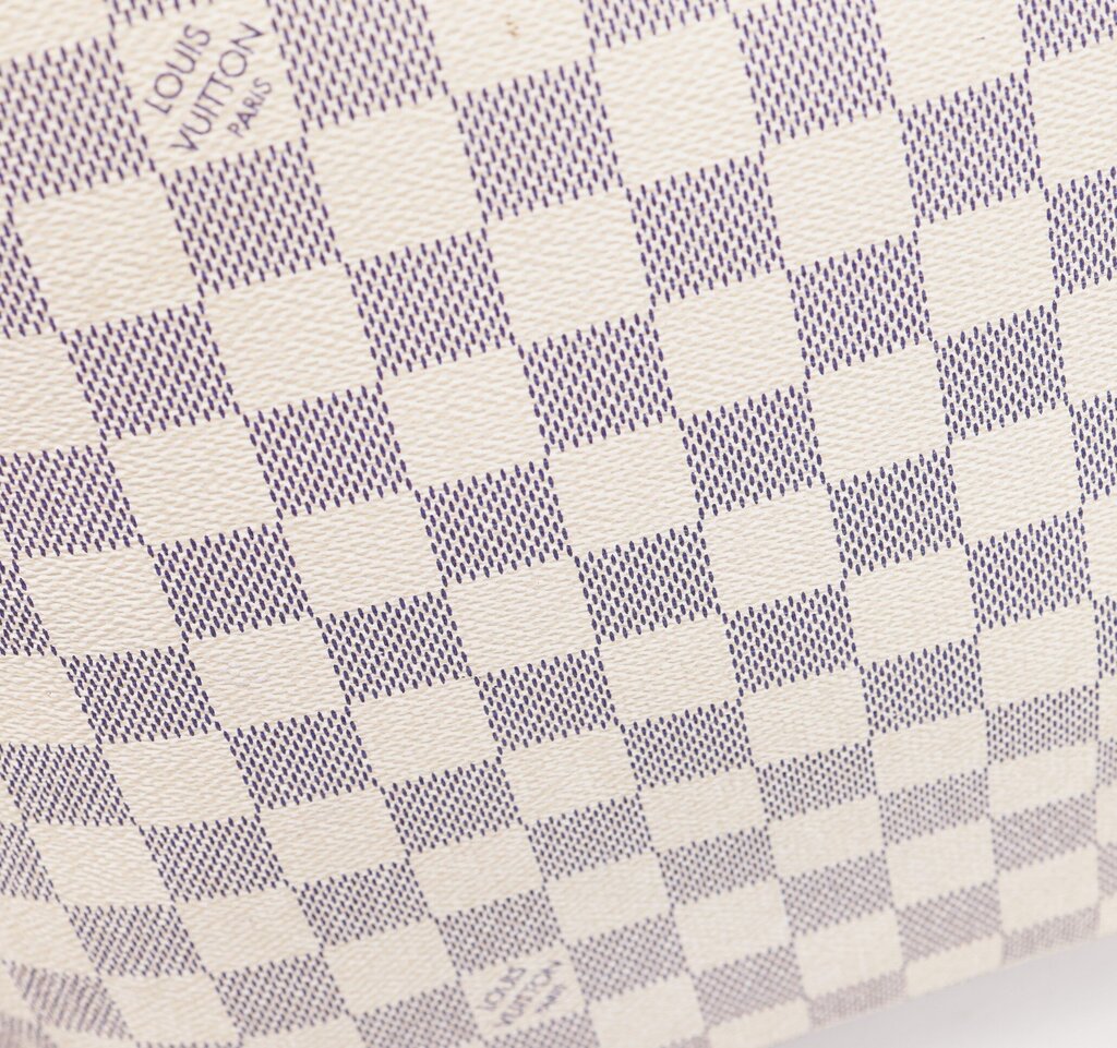 White Neverfull Check Tote GM