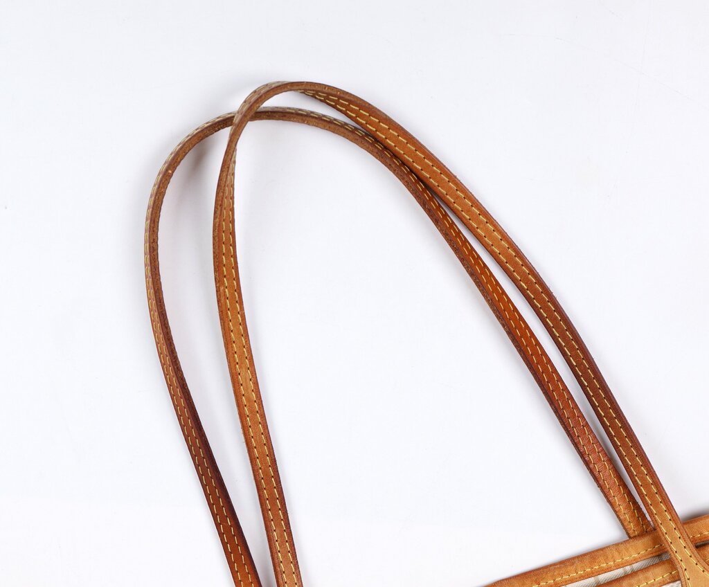 White Neverfull Check Tote GM