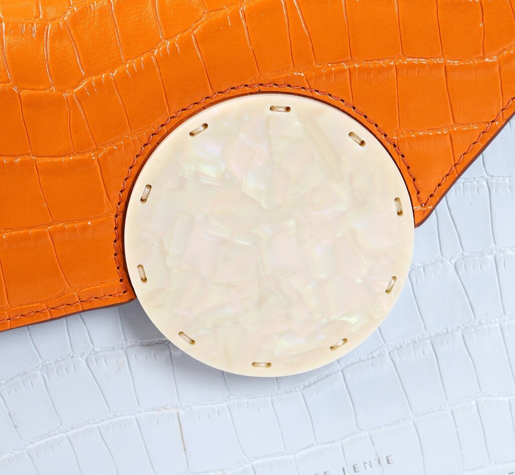 Orange/White Mini 'Phoebe' Bag