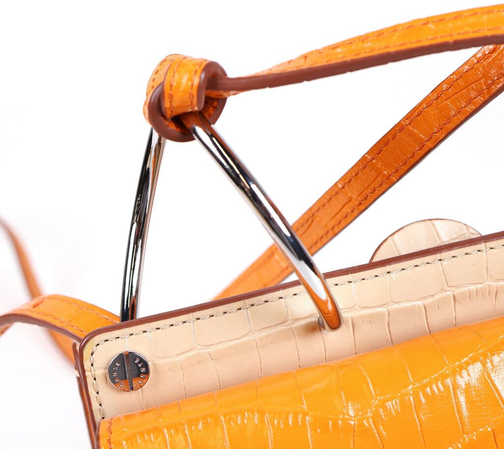 Orange/White Mini 'Phoebe' Bag