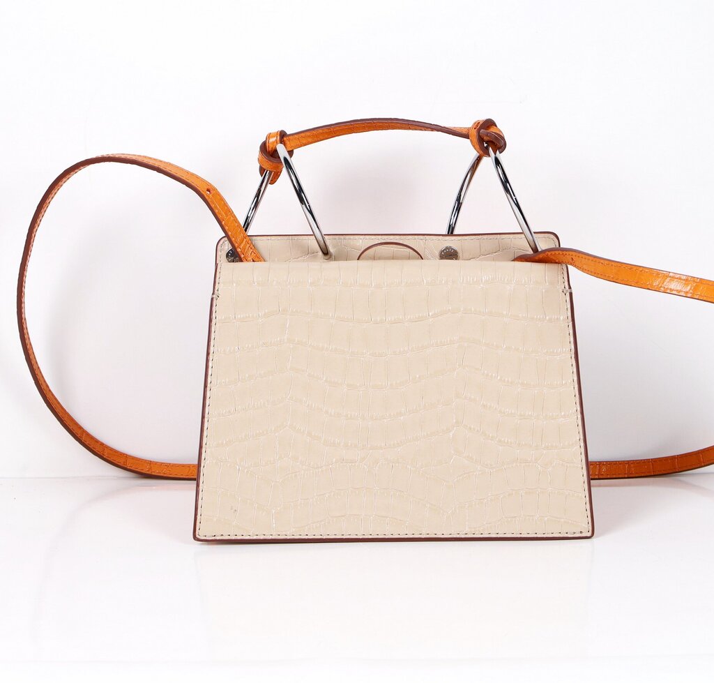 Orange/White Mini 'Phoebe' Bag