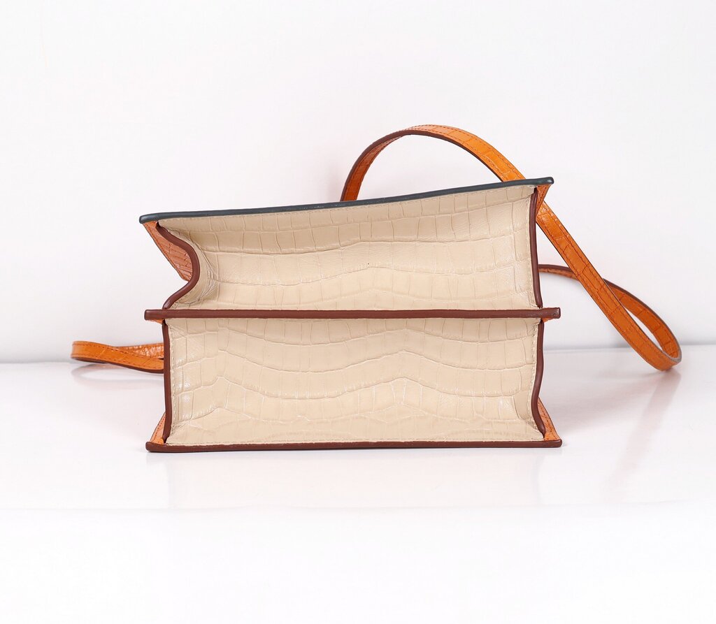 Orange/White Mini 'Phoebe' Bag