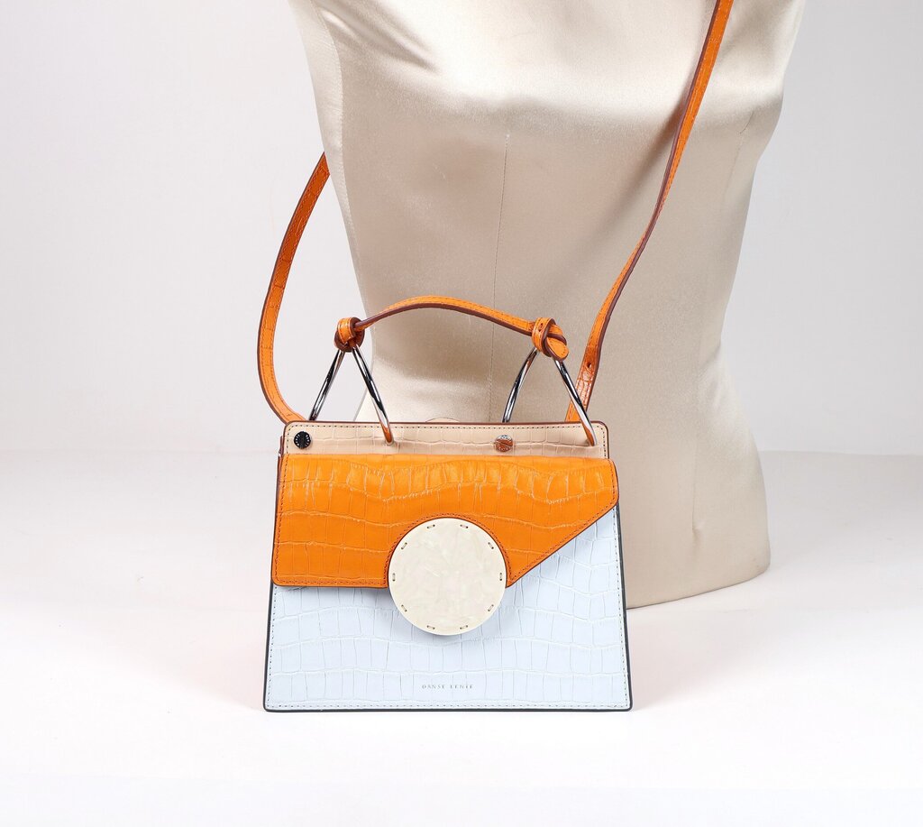Orange/White Mini 'Phoebe' Bag
