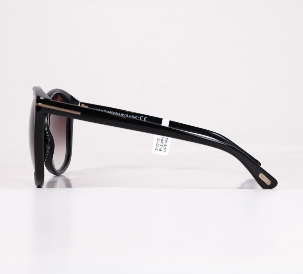 Black Large Round Frame Sunglasses