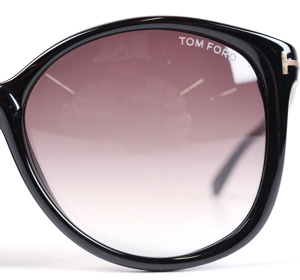 Black Large Round Frame Sunglasses