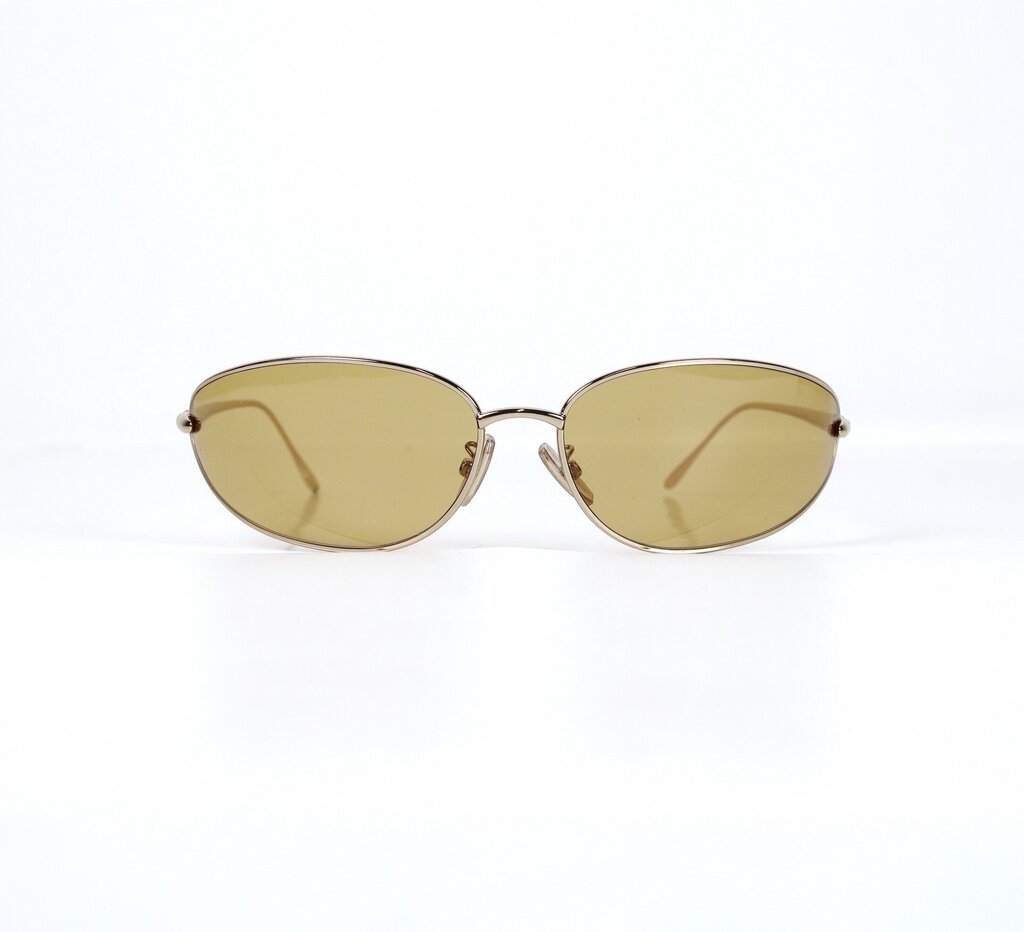 Yellow Lense with Thin Gold Frame Sunglasses