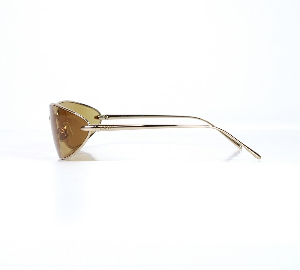 Yellow Lense with Thin Gold Frame Sunglasses