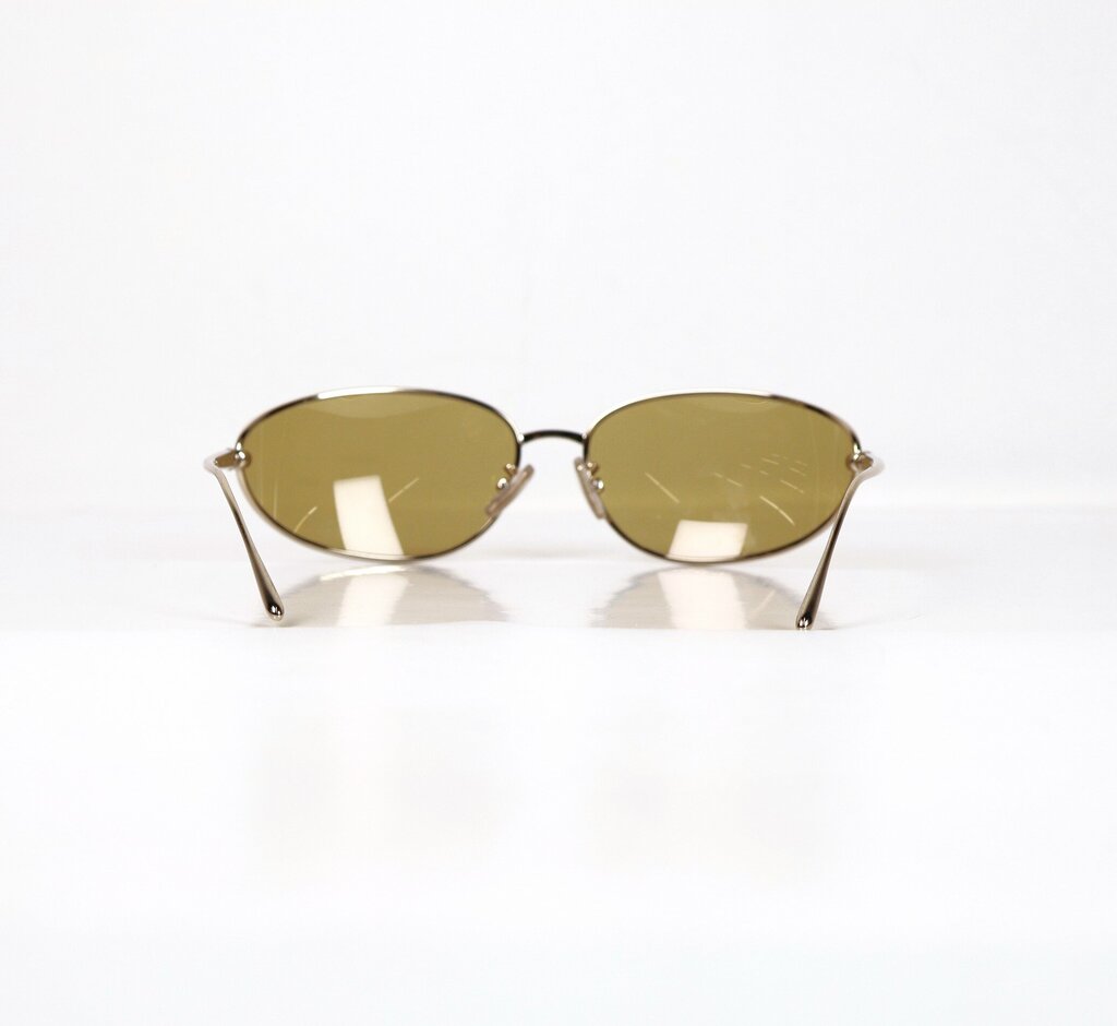 Yellow Lense with Thin Gold Frame Sunglasses