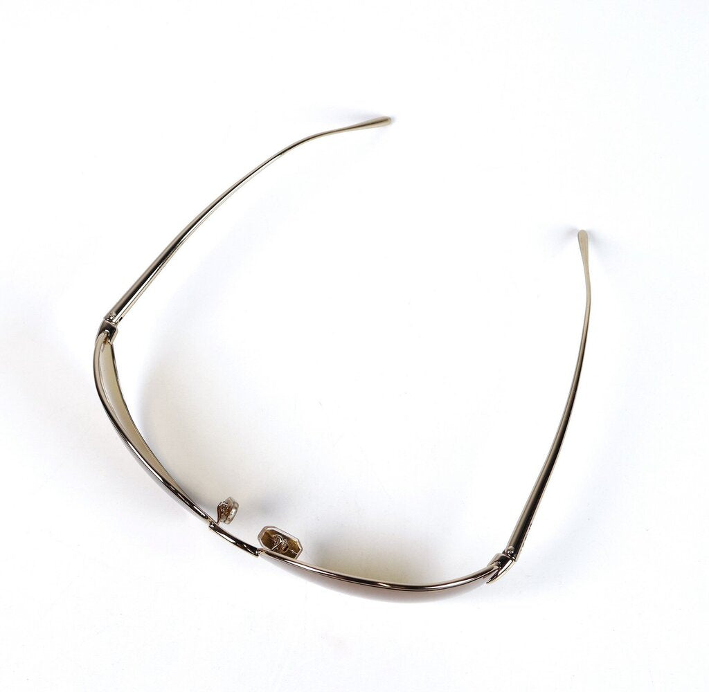 Yellow Lense with Thin Gold Frame Sunglasses