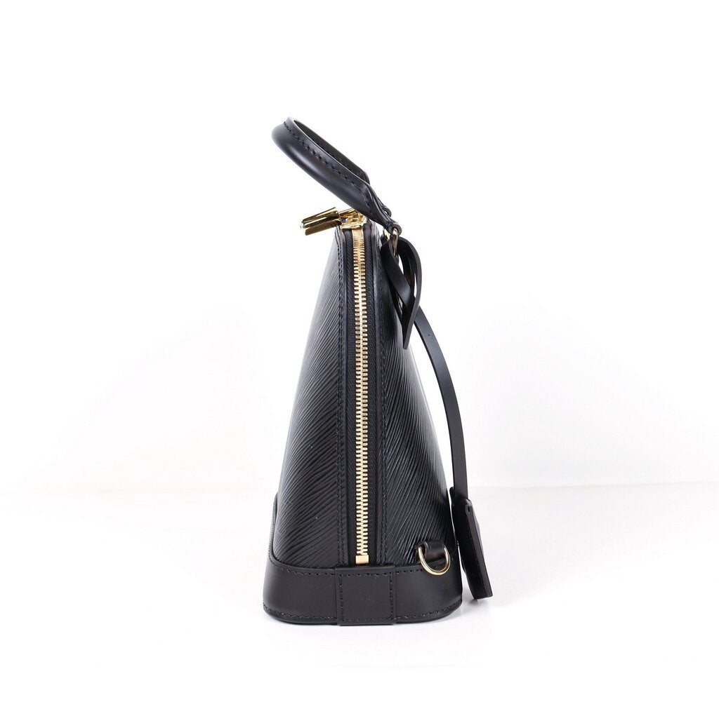 Black Epi Leather Alma Backpack