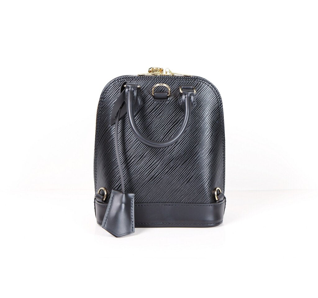 Black Epi Leather Alma Backpack