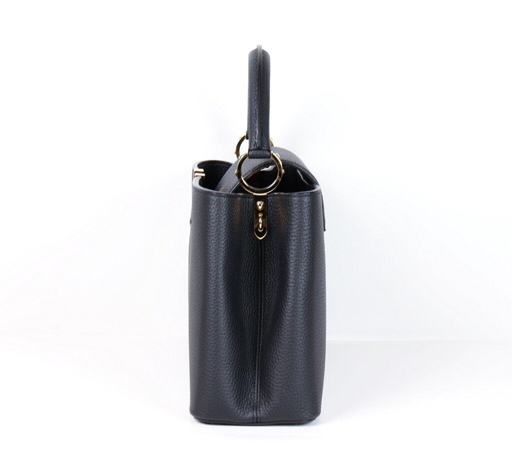 Black Leather Capucine MM