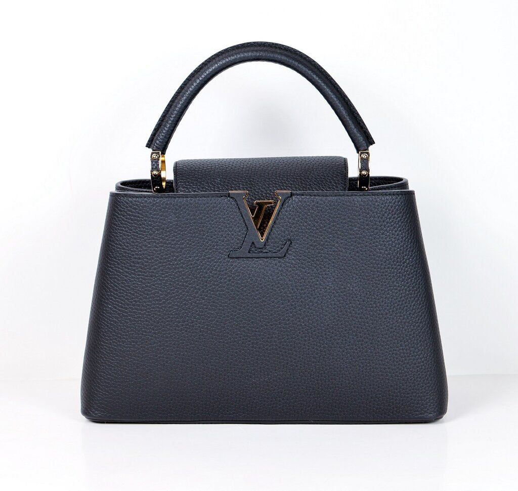 Black Leather Capucine MM