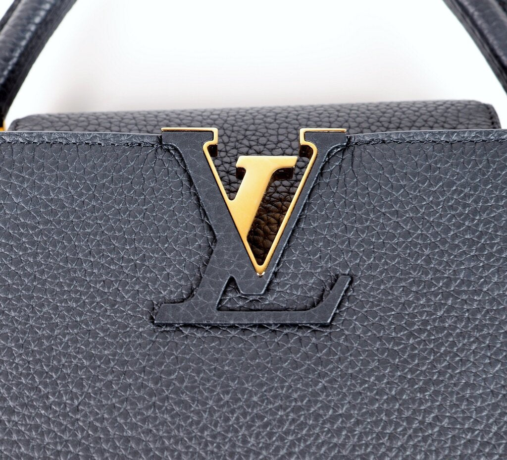 Black Leather Capucine MM