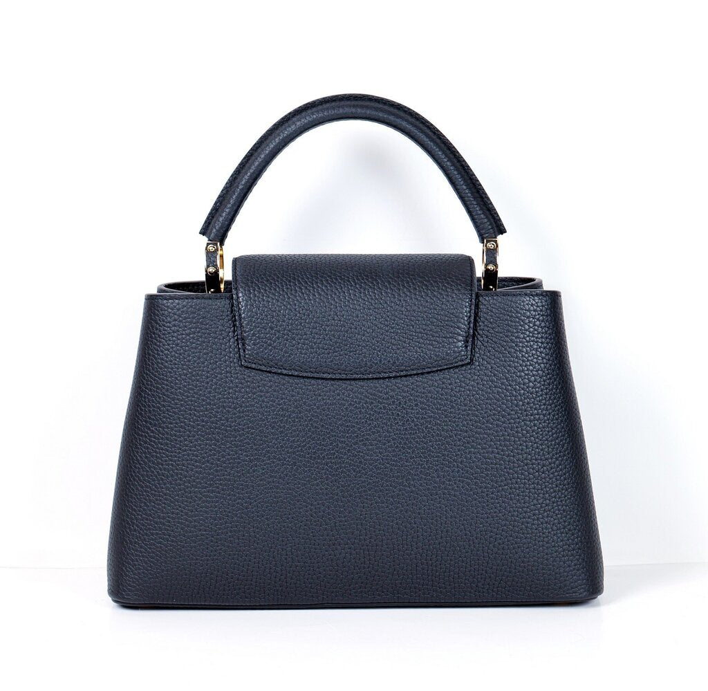 Black Leather Capucine MM