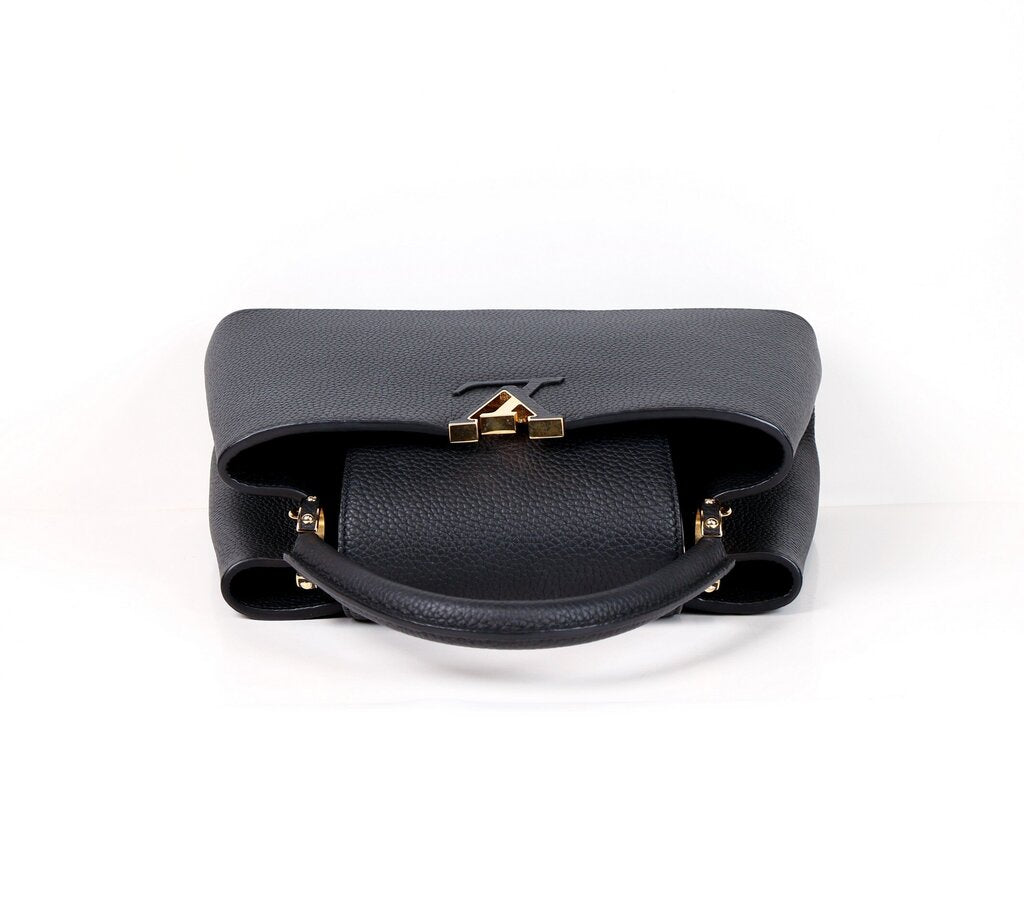 Black Leather Capucine MM