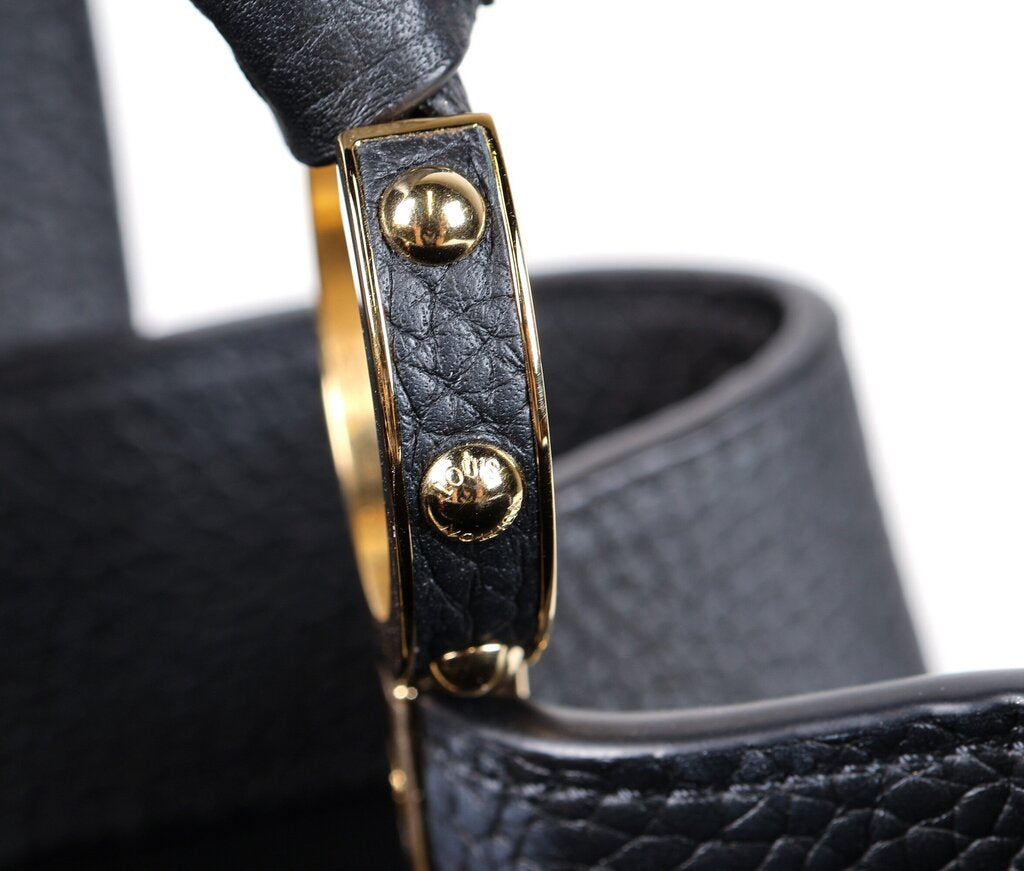 Black Leather Capucine MM